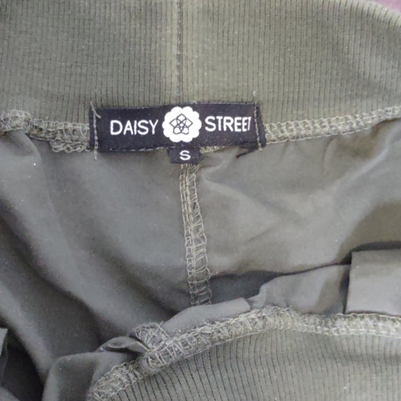 Olive Green Satiny Jogger - Picture 3 of 4